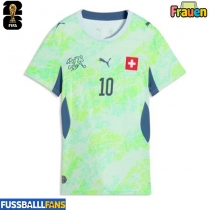 Schweiz Granit Xhaka #10 Auswärtstrikot Frauen EM 2024 Kurzarm